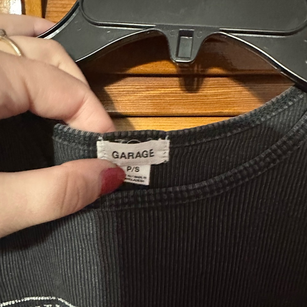 Garage Black Graphic Tank Top - Picture 2 of 3